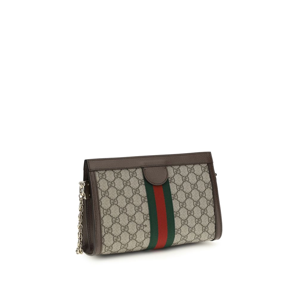Gucci Ophidia Brown Fabric Handbag