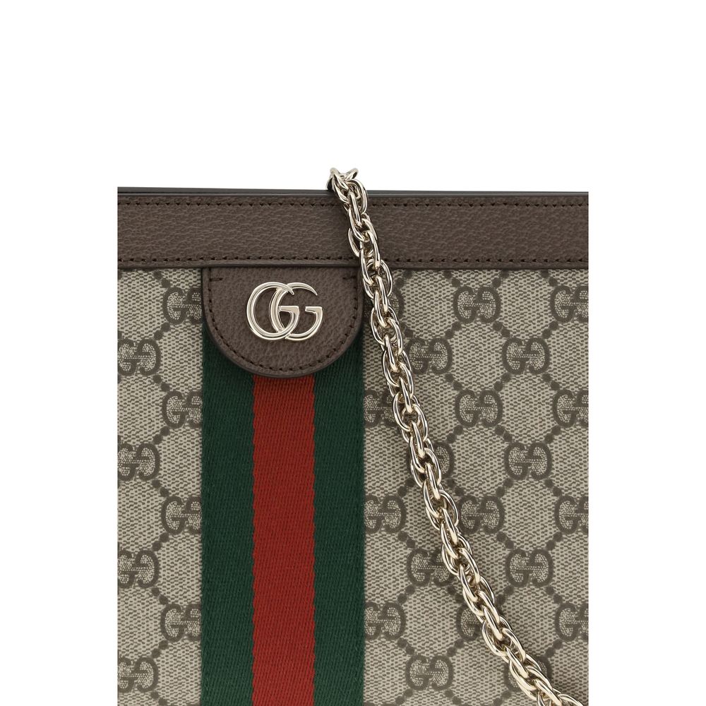 Gucci Ophidia Brown Fabric Handbag