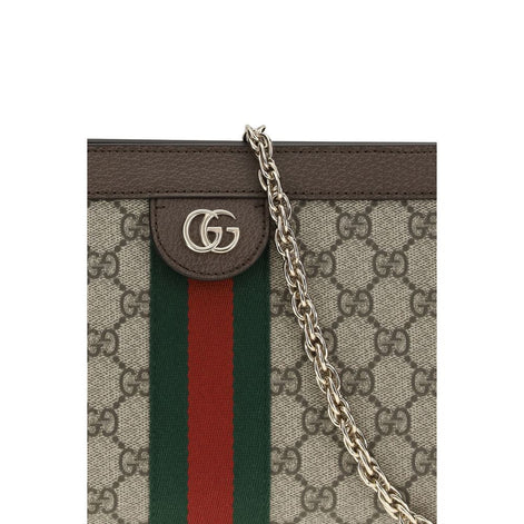 Gucci Ophidia Brown Fabric Handbag