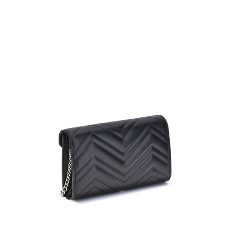 Gucci Marmont Wallet with Chain Black