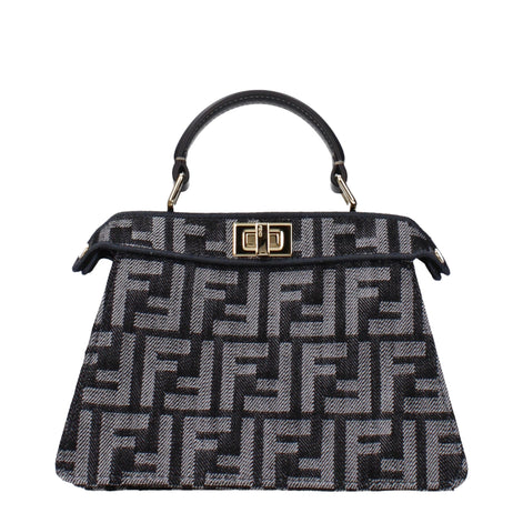 Fendi Black Fabric Handbag