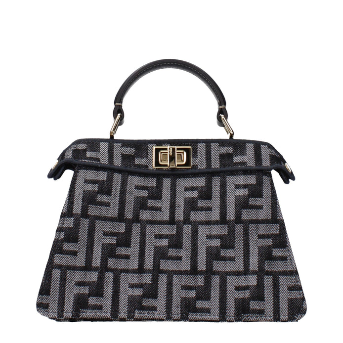 Fendi Black Fabric Handbag
