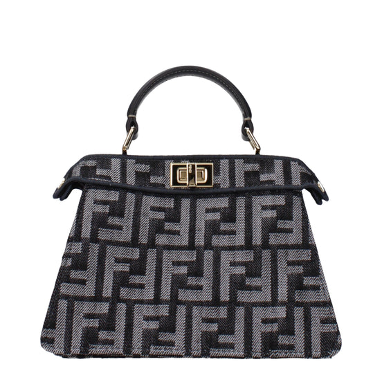 Fendi Black Fabric Handbag