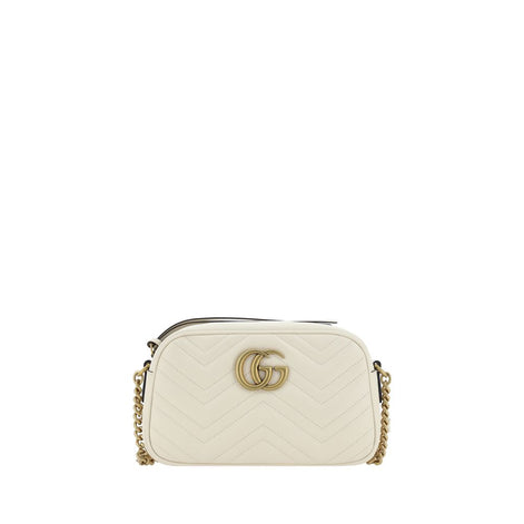 Gucci Marmont White Leather Shoulder Bag