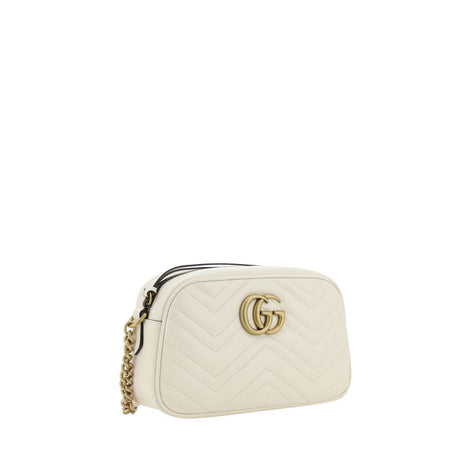 Gucci Marmont White Leather Shoulder Bag