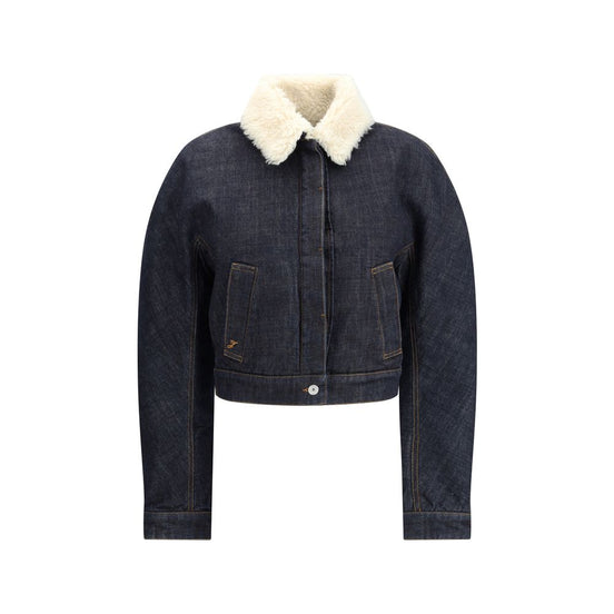 Jacquemus Blue Cotton Bomber