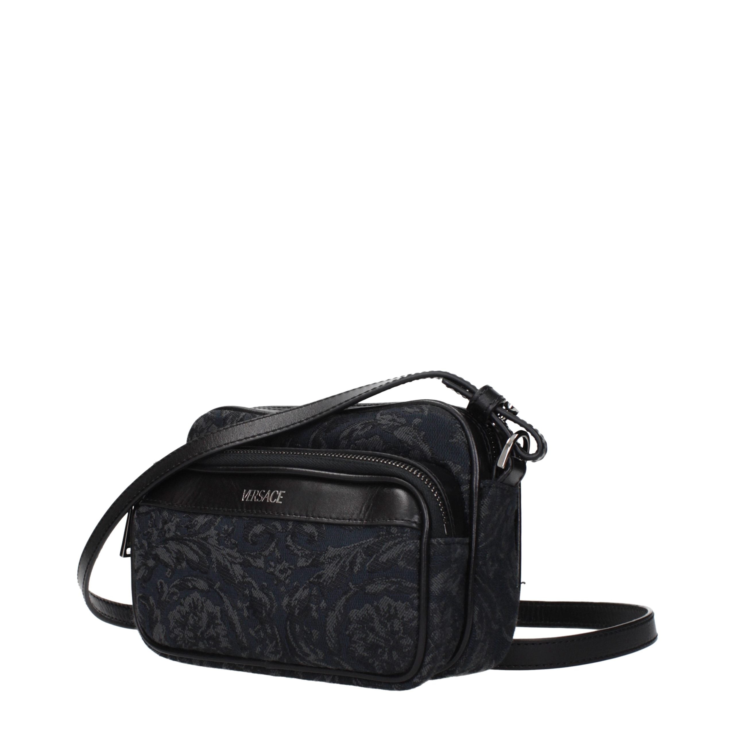 Versace Black Fabric Crossbody Bag