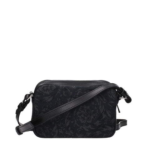 Versace Black Fabric Crossbody Bag