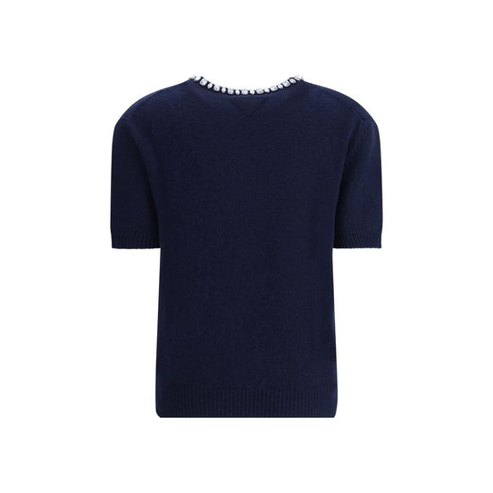 Prada Blue Fleece Wool Sweatshirt