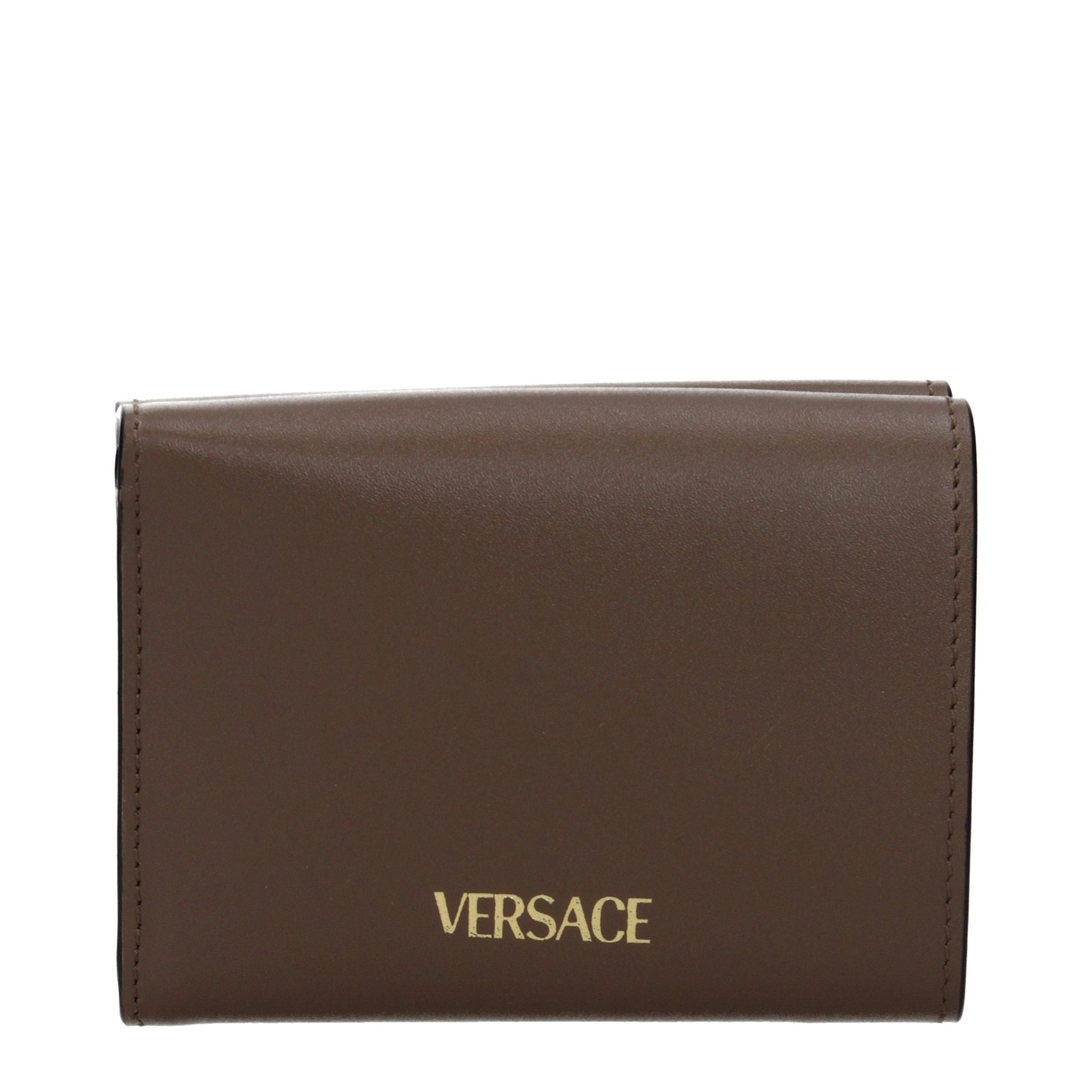Versace Brown Leather Wallet