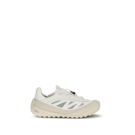 Moncler White Polyester Athletic Sneakers