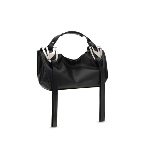 Diesel Black Calf Leather Bos Taurus Shoulder Bag