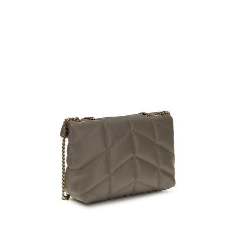 Saint Laurent Gray Lamb Ovis Aries Aries Shoulder Bag