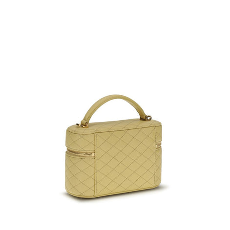 Saint Laurent Vanity Gaby Yellow Leather Handbag