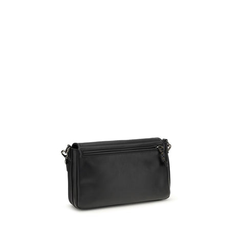 Fendi Flux Messenger Black Leather Shoulder Bag