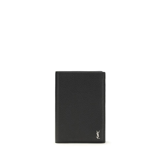 Saint Laurent Black Leather Wallet