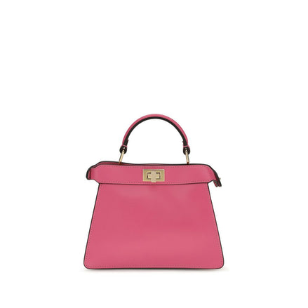 Fendi Peekaboo ISeeU Petite Pink Leather Handbag