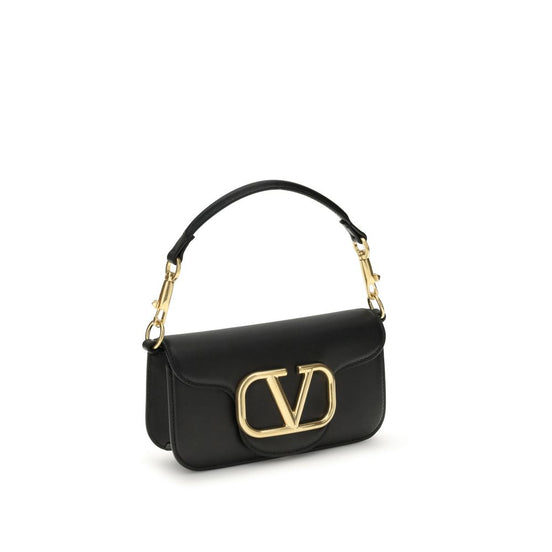 Valentino Garavani Locò small Black Leather Shoulder Bag