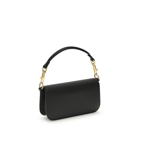 Valentino Garavani Locò Black Leather Shoulder Bag