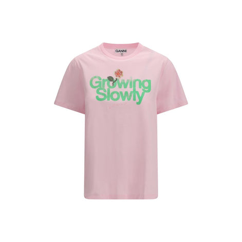 Ganni Multicolor Cotton T-Shirt