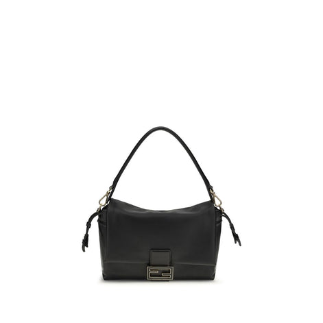 Fendi Mamma Baguette medium Black Lamb Shoulder Bag