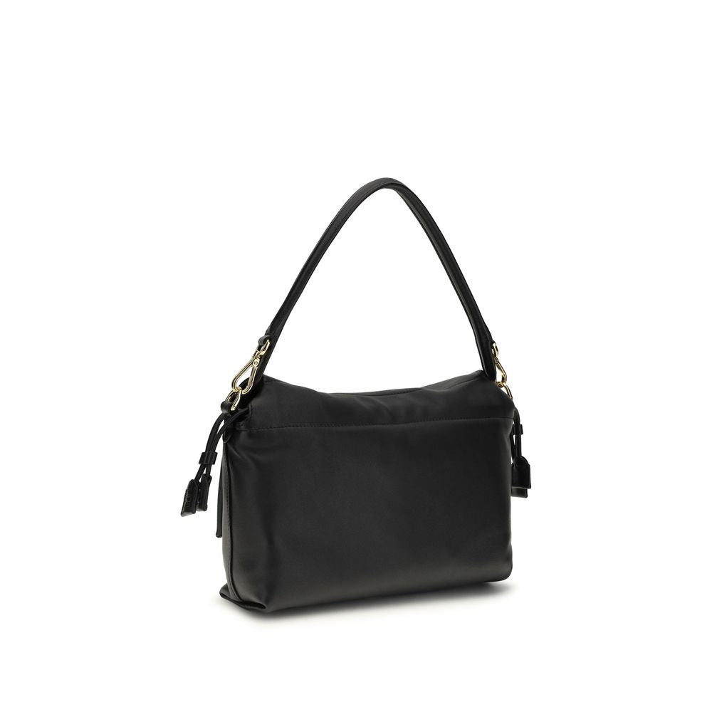 Fendi Mamma Baguette medium Black Lamb Shoulder Bag