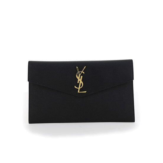 Saint Laurent Pochette Black Leather Wallet