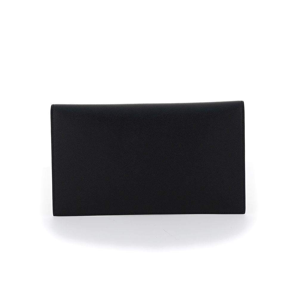 Saint Laurent Pochette Black Leather Wallet
