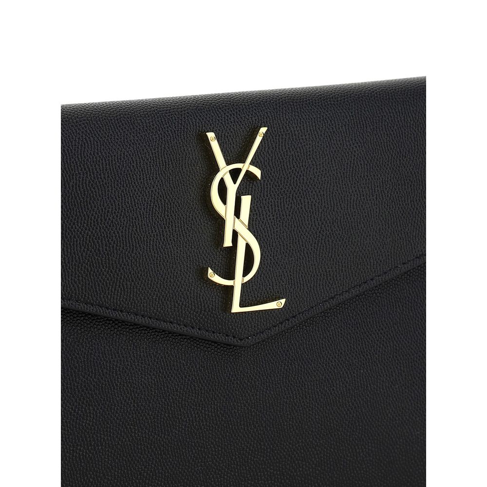 Saint Laurent Pochette Black Leather Wallet