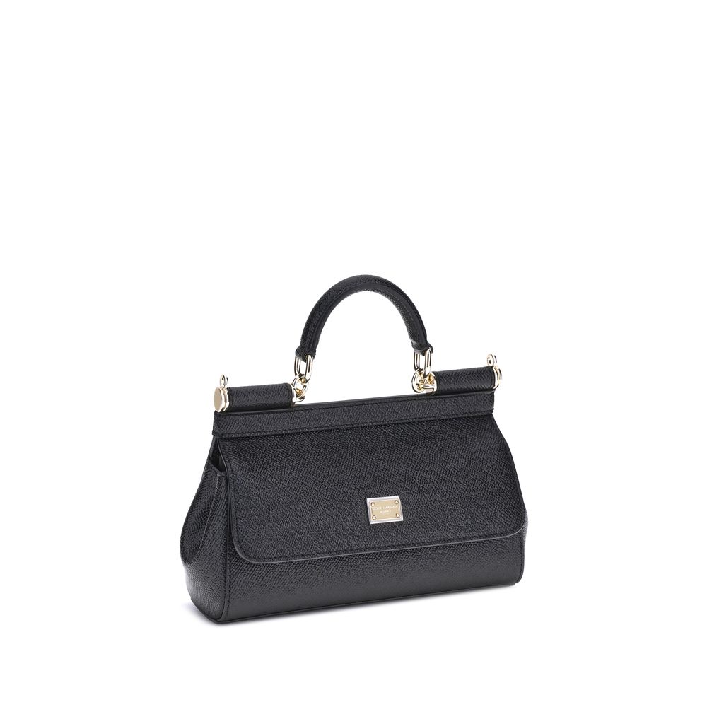 Dolce & Gabbana mini Sicily Black Leather Handbag