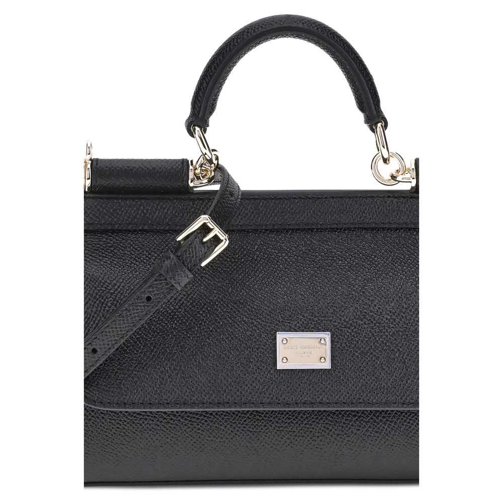 Dolce & Gabbana mini Sicily Black Leather Handbag