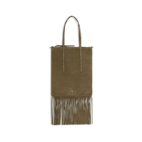PINKO Bicolor Calf Leather Bos Taurus Shoulder Bag
