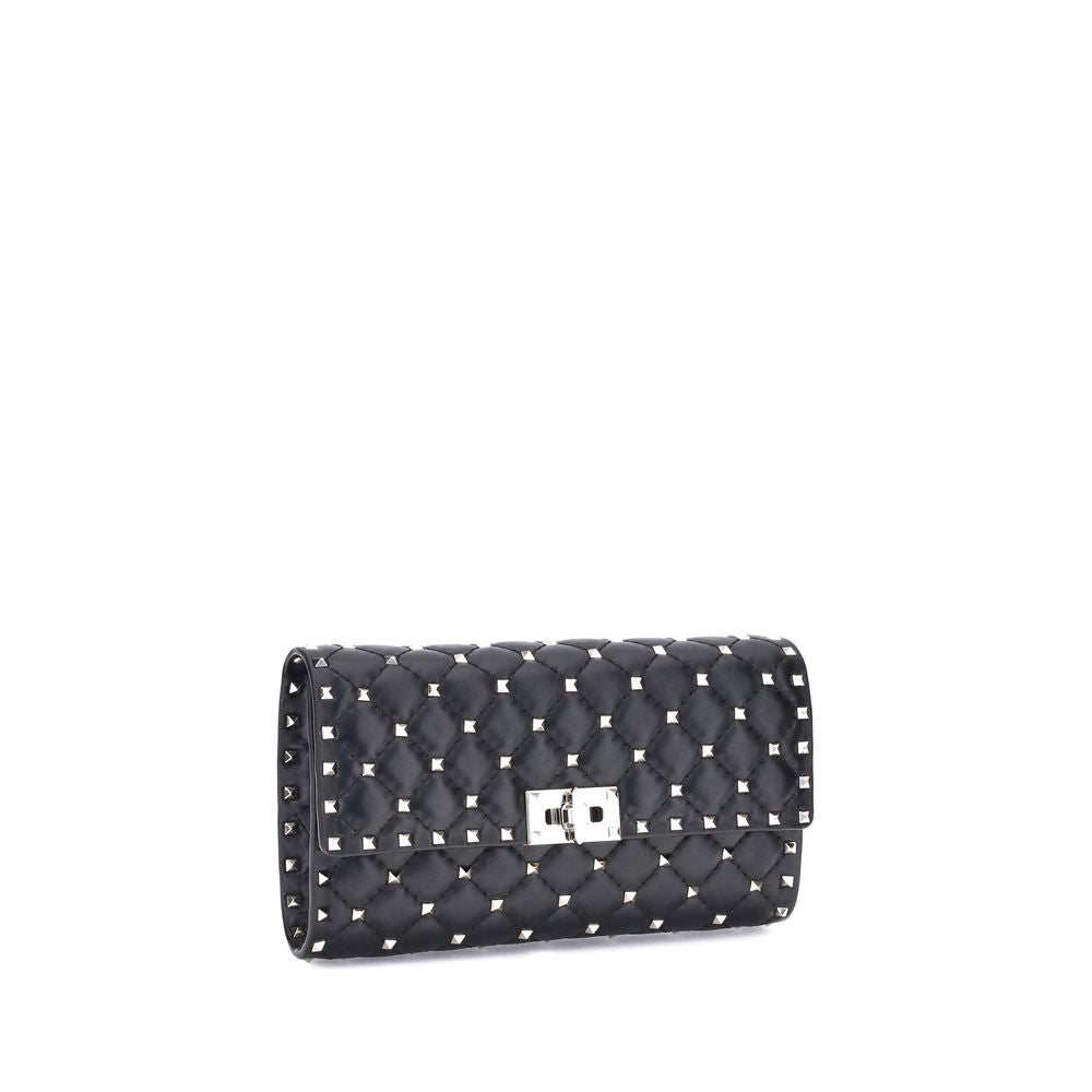 Valentino Garavani Rockstud Spike Black Lamb Shoulder Bag
