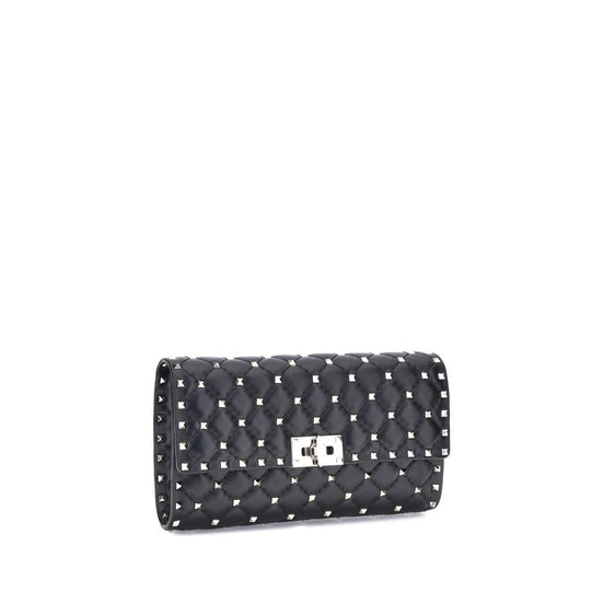 Valentino Garavani Rockstud Spike Black Lamb Shoulder Bag