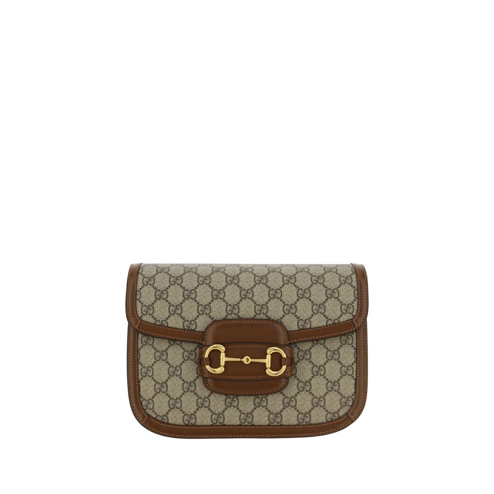 Gucci Horsebit 1955 Beige Cotton Handbag