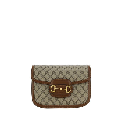 Gucci Horsebit 1955 Beige Cotton Handbag