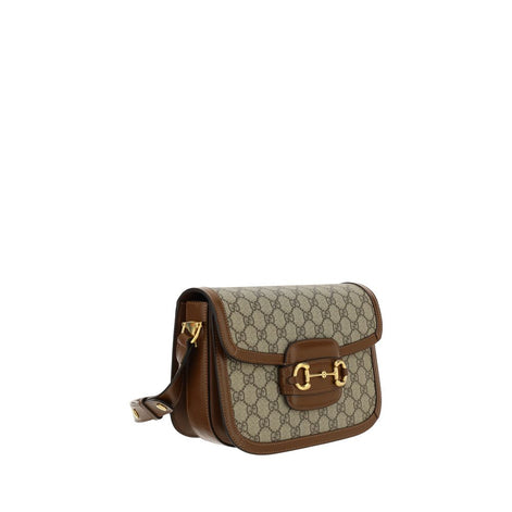 Gucci Horsebit 1955 Beige Cotton Handbag