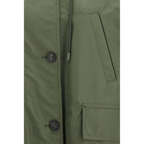 Max Mara Bicolor Cotton Trench Coat