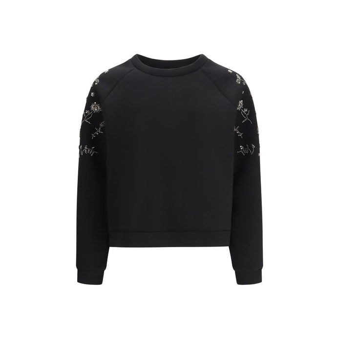 Max Mara Black Polyester Sweatshirt