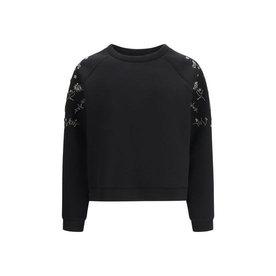 Max Mara Black Polyester Sweatshirt