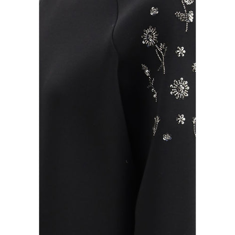 Max Mara Black Polyester Sweatshirt