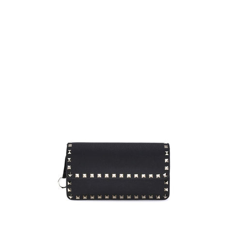 Valentino Garavani Black Calf Leather Bos Taurus Wallet