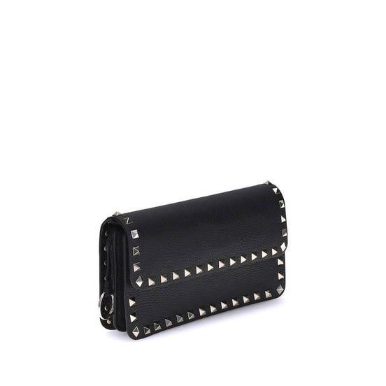 Valentino Garavani Black Calf Leather Bos Taurus Wallet