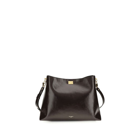 Dolce & Gabbana large Vittoria Brown Leather Shoulder Bag