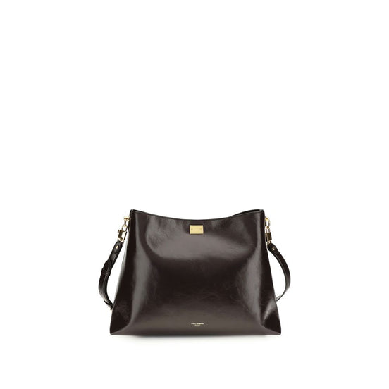 Dolce & Gabbana large Vittoria Brown Leather Shoulder Bag