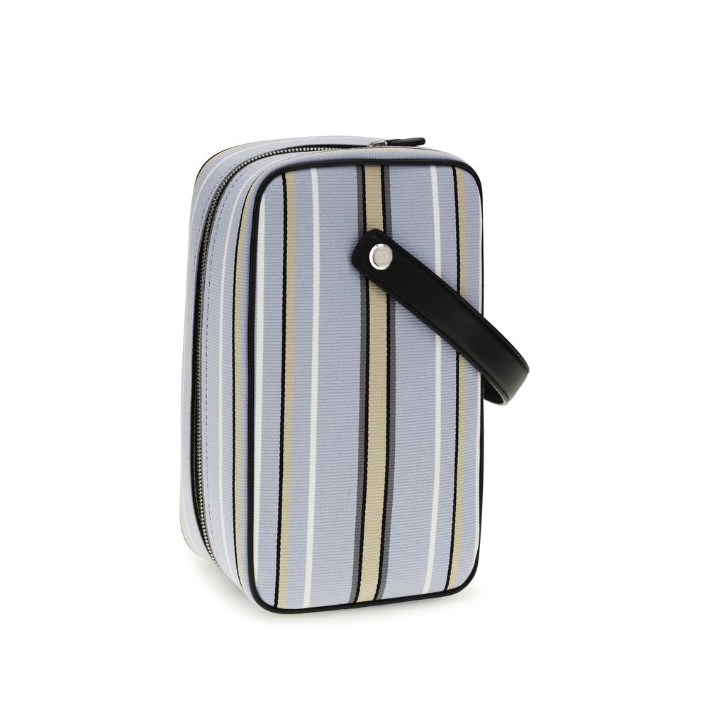 Dolce & Gabbana Lock Blue Cotton Handbag