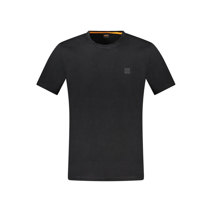 Hugo Boss Black Cotton Men T-Shirt