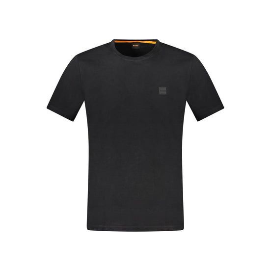 Hugo Boss Black Cotton Men T-Shirt
