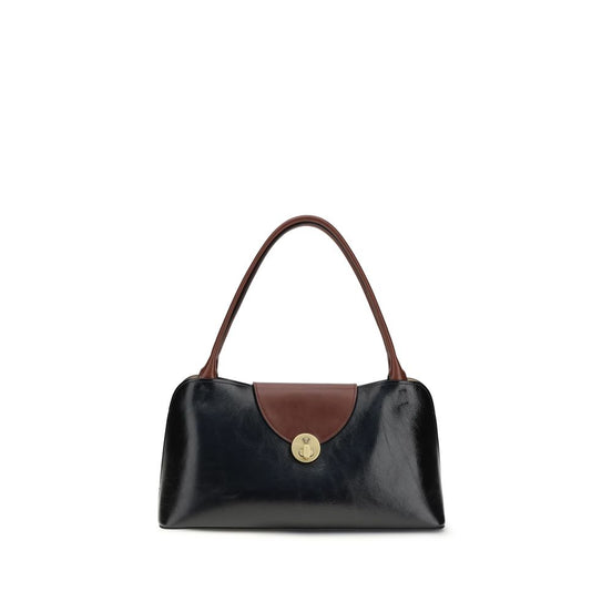 Versace Vivian medium Black Leather Shoulder Bag