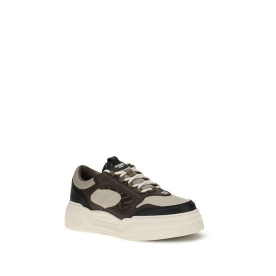 Fendi Force Black Leather Chunky Sneakers
